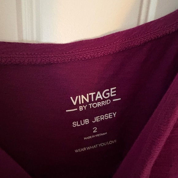 Torrid Rich Purple Tiered Camisole - Picture 2 of 3